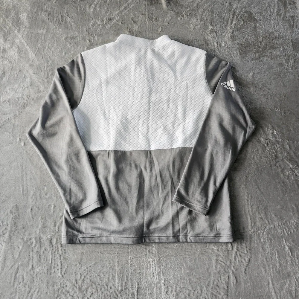 NWT! A532 | Adidas Men's Textured Mixed Media 1/4‎ Zip Pullover UNFI Foundation
